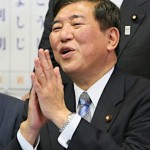 ishiba (都議選で圧勝した時の幹事長の破顔の笑み)